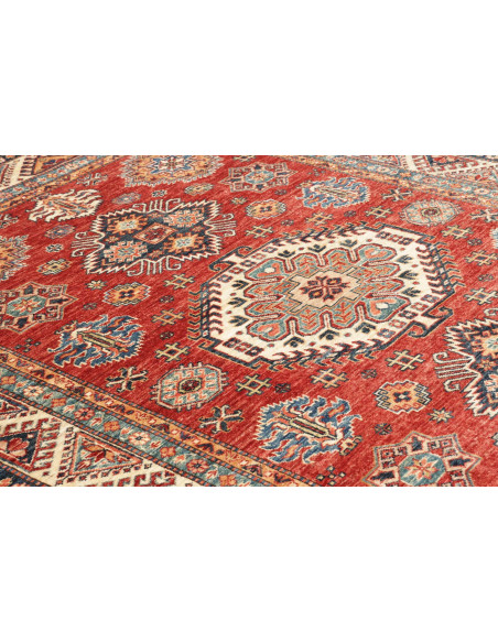 Rug Kazak Fine Pakistan 168x222 Red Cream