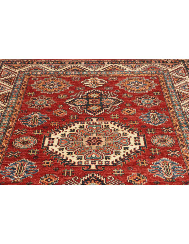 Rug Kazak Fine Pakistan 168x222 Red Cream
