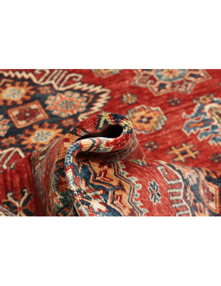 Tappeto Kazak Fine Pakistan 168x222 Rosso Crema
