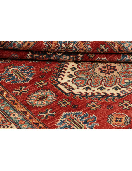 Tappeto Kazak Fine Pakistan 168x222 Rosso Crema