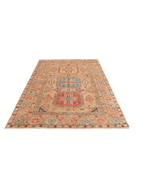 Tappeto Kazak Fine Pakistan 170x243 Beige Ocra