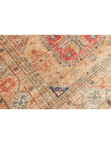 Tappeto Kazak Fine Pakistan 170x243 Beige Ocra