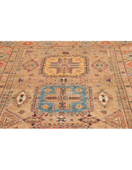 Tappeto Kazak Fine Pakistan 170x243 Beige Ocra