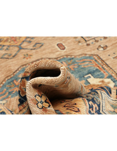 Tappeto Kazak Fine Pakistan 168x238 Beige Blu