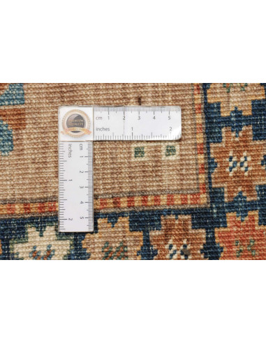 Tappeto Kazak Fine Pakistan 168x238 Beige Blu