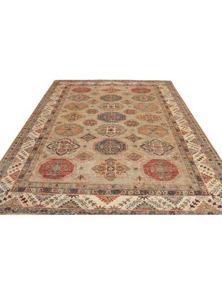 Rug Kazak Fine Pakistan 245x314 Sage Green Terr