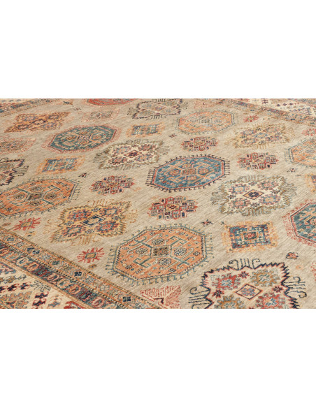 Rug Kazak Fine Pakistan 245x314 Sage Green Terr