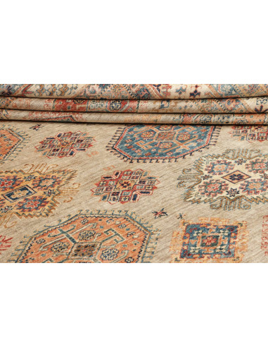 Rug Kazak Fine Pakistan 245x314 Sage Green Terr