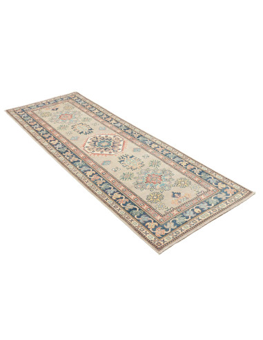 Rug Kazak Afghanistan 84x240 Light Beige Blue