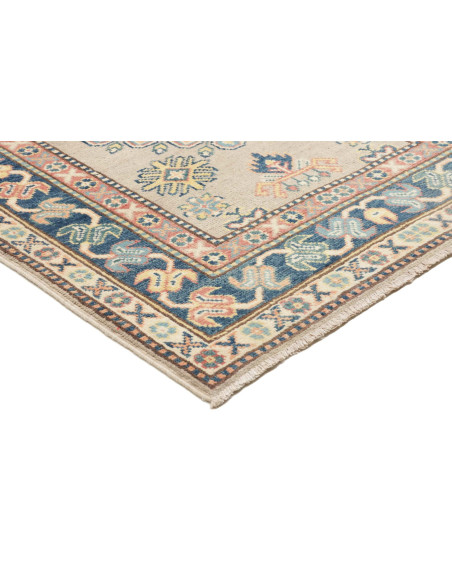 Rug Kazak Afghanistan 84x240 Light Beige Blue