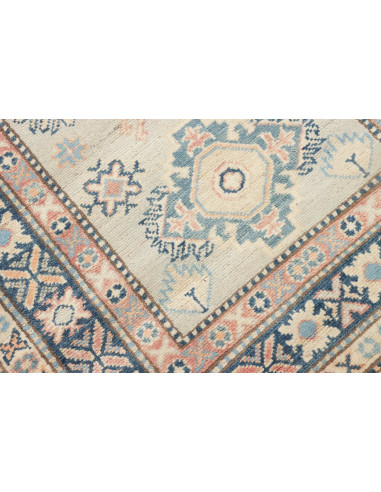 Rug Kazak Afghanistan 90x312 Beige Blue