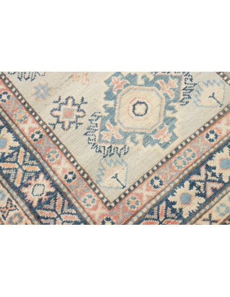 Rug Kazak Afghanistan 90x312 Beige Blue