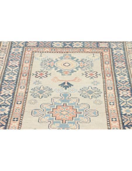 Rug Kazak Afghanistan 90x312 Beige Blue