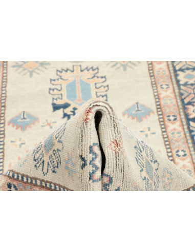 Rug Kazak Afghanistan 90x312 Beige Blue