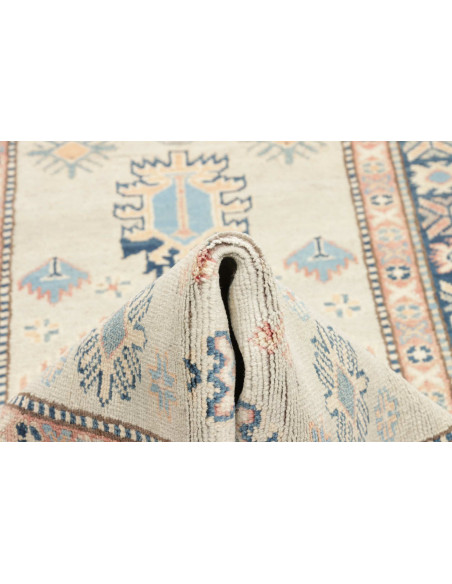 Rug Kazak Afghanistan 90x312 Beige Blue