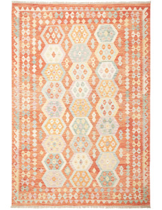 Rug Kilim Afghanistan yellow 201x293