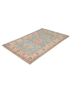 Tappeto Kazak Afghanistan 122x182 Blu Ceruleo C 2