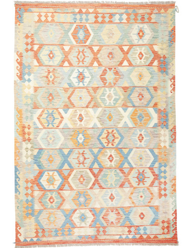 Rug Kilim Afghanistan white 197x293