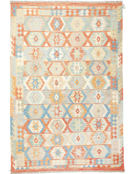 Rug Kilim Afghanistan white 197x293