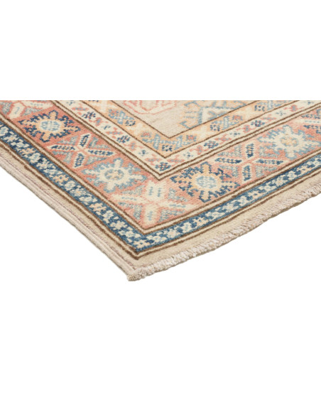Tappeto Kazak Afghanistan 77x127 Beige Blu