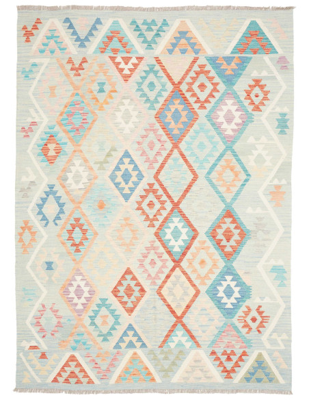 Tappeto Kilim Afghanistan 178x247 Azzurro Coral