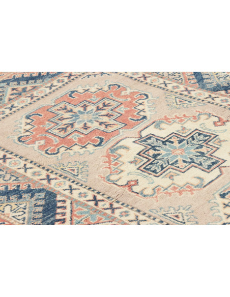 Rug Kazak Afghanistan 96x141 Beige Navy Blue