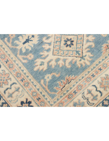 Rug Kazak Afghanistan 95x138 Sky Blue Cream