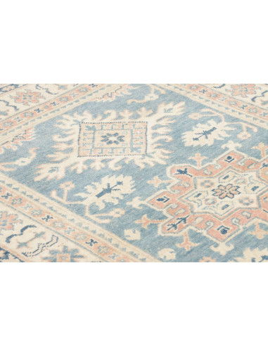 Rug Kazak Afghanistan 95x138 Sky Blue Cream