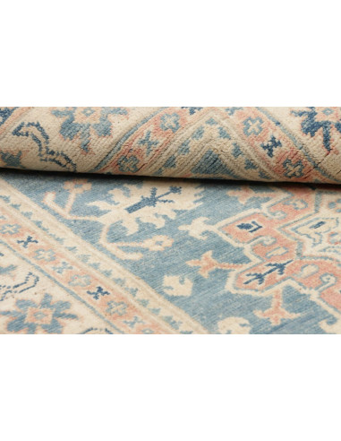 Rug Kazak Afghanistan 95x138 Sky Blue Cream
