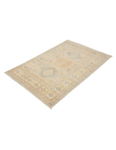 Tappeto Kazak Afghanistan 101x148 Beige Blu Ten 2