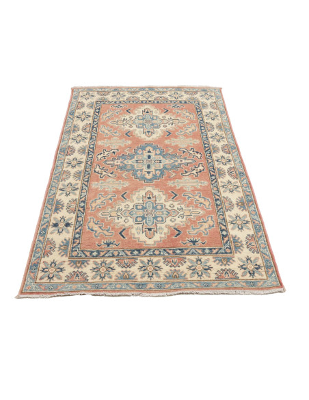 Rug Kazak Afghanistan 101x155 Terracotta Cream