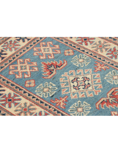 Tappeto Kazak Afghanistan 62x85 Blu Rosso Terra