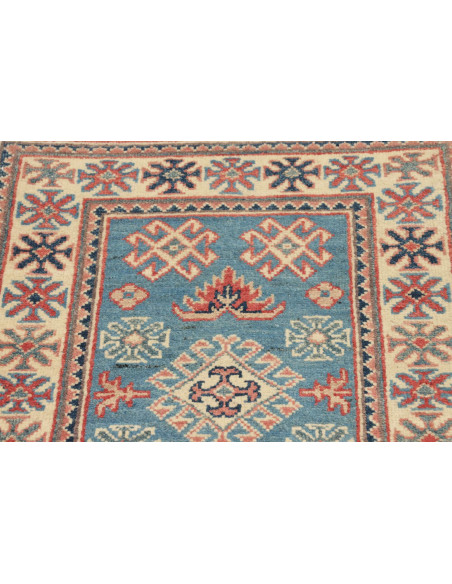 Rug Kazak Afghanistan 62x85 Blue Terracotta Red