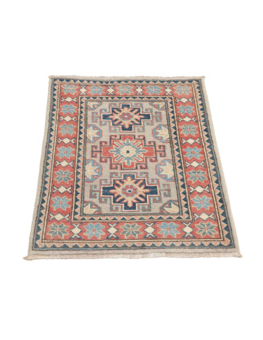 Tappeto Kazak Afghanistan 64x88 Grigio-beige Te