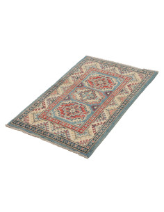 Rug Kazak Afghanistan 61x92 Sky Blue Terracotta 2
