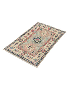 Tappeto Kazak Afghanistan 58x90 Beige Blu 2