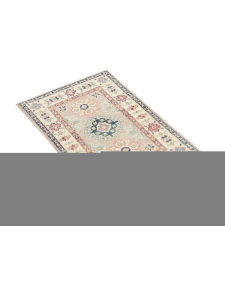 Rug Kazak Afghanistan 58x90 Beige Blue