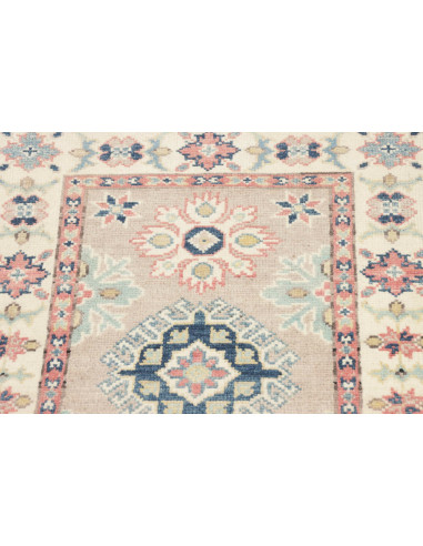 Rug Kazak Afghanistan 58x90 Beige Blue