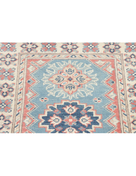 Rug Kazak Afghanistan 62x90 Light Blue Cream