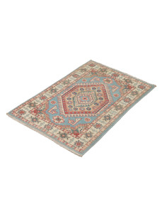 Rug Kazak Afghanistan 61x85 Aquamarine Blue Bei 2