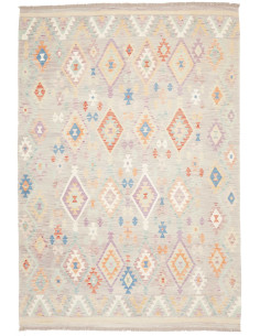 Rug Kilim Afghanistan 203x294 Greige Lavender