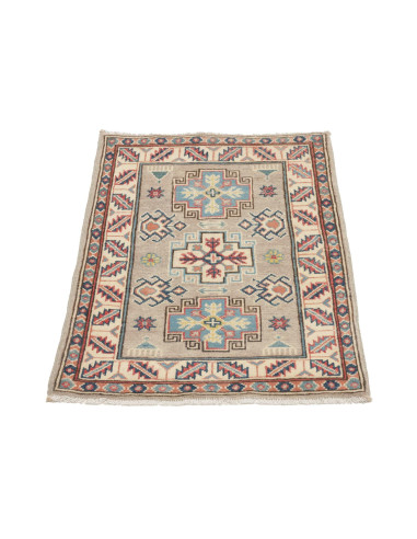 Rug Kazak Afghanistan 61x91 Beige Blue