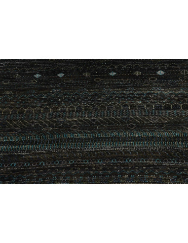 Tappeto Royal Gabbeh Pakistan 90x428 Blu Notte