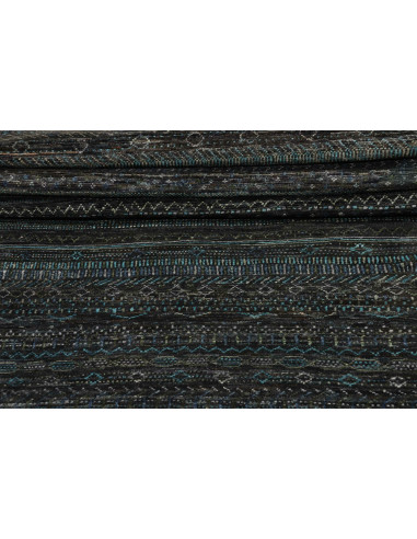 Rug Royal Gabbeh Pakistan 90x428 Deep Navy Teal