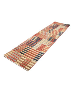 Rug Barjesta Pakistan 79x298 Terracotta Navy Bl 2