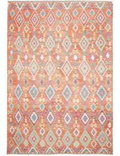 Rug Kilim Afghanistan 207x305 Terracotta Light