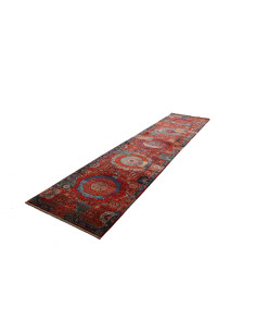 Tappeto Mamlouk Pakistan 85x393 Rosso Mattone B 2