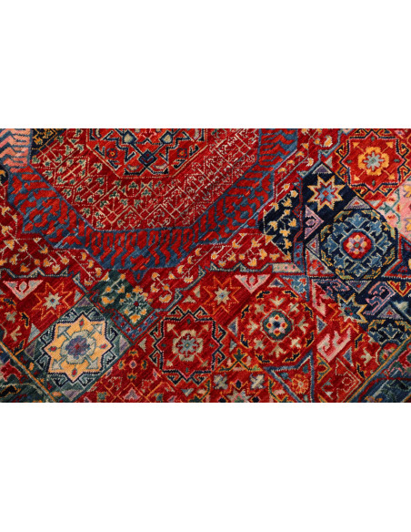 Rug Mamlouk Pakistan 85x393 Brick Red Blue