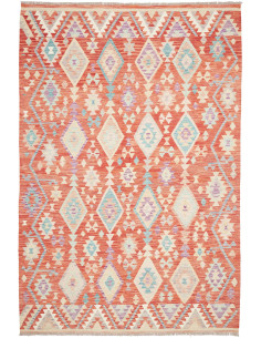 Rug Kilim Afghanistan 200x300 Terracotta Orange