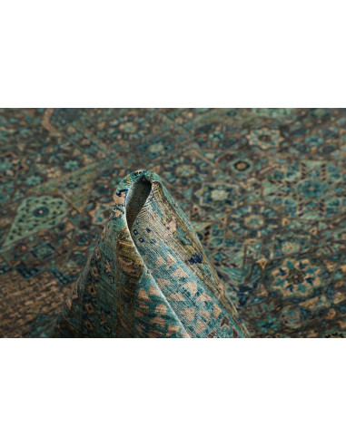Tappeto Mamlouk Pakistan 251x306 Blu Petrolio T